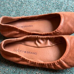 Lucky Brand Women's Brown Ballet Flats